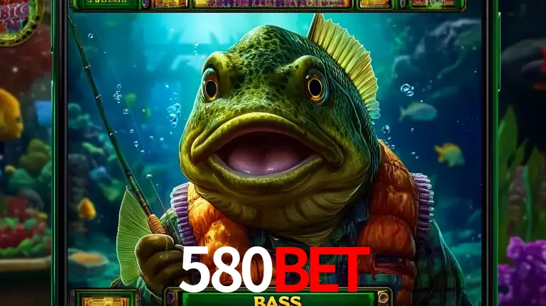 Personagem de peixe pescador do popular jogo de slot com tema de pescaria, uma das emocionantes opções de caça-níqueis para jogar e ganhar no cassino 580bet.